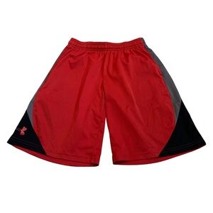 Under Armour Youth Boys Red Athletic Shorts - Size Youth Large YL